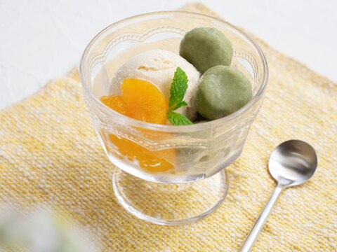 プロテインと豆腐で白玉だんご